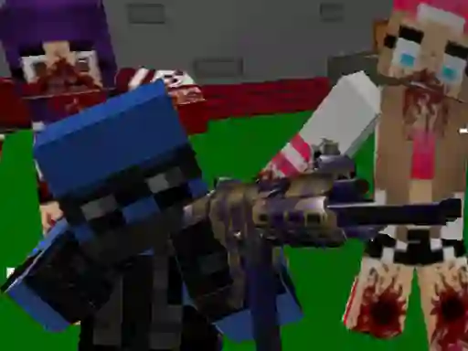 Spel Blocky Combat Special Forces: Zombie Apocalypse aanlyn