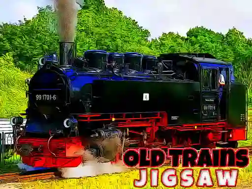 Spel Old Trains Jigsaw aanlyn