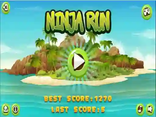 Spel Ninja Run aanlyn