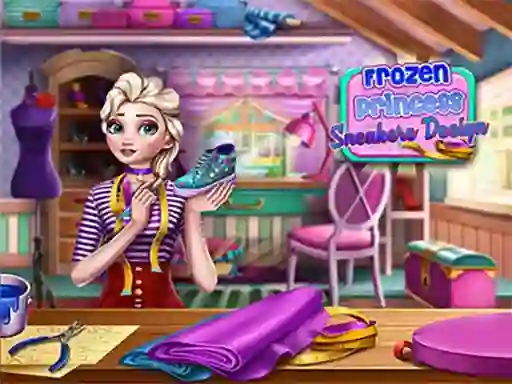 Spel Frozen Princess Sneakers Design aanlyn