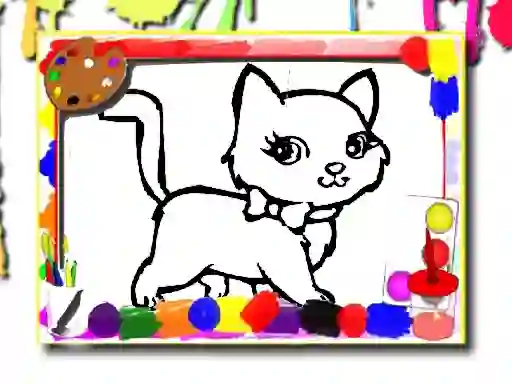 Spel Sweet Cats Coloring aanlyn