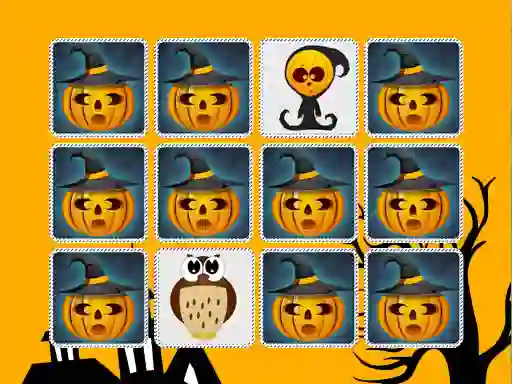 Spel Kids Memory Game Halloween aanlyn