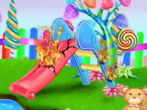 Spel Candy Garden Cleaning aanlyn