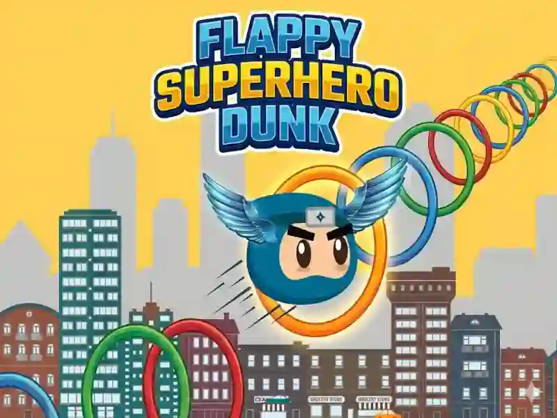 Spel Flappy Superhero Dunk aanlyn