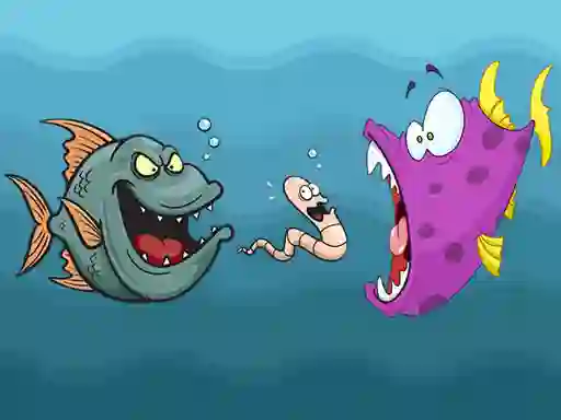 Spel Angry Fish Coloring aanlyn