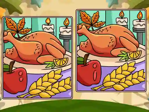 Spel Thanksgiving Spot The Differences aanlyn