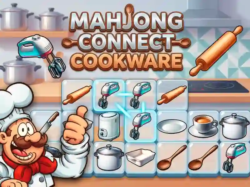 Spel Mahjong Connect Cookware aanlyn