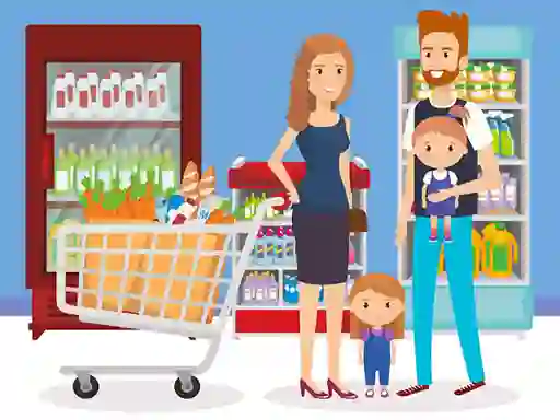 Spel Happy Shopping Jigsaw aanlyn