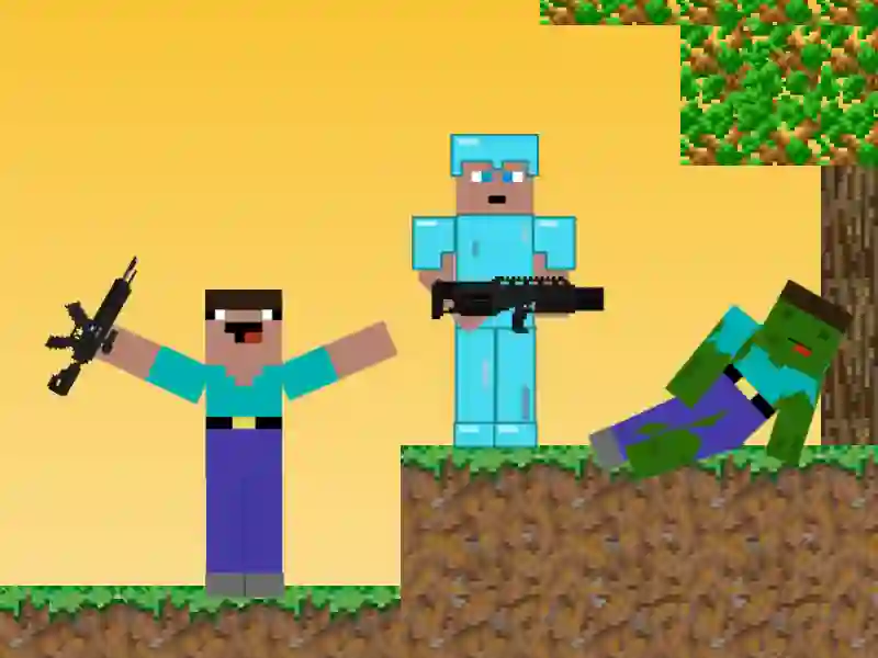 Spel Noob vs Pro: Zombie Apocalypse aanlyn
