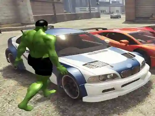 Spel Chained Car vs Hulk aanlyn