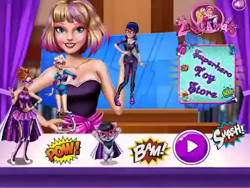 Spel Superhero Toy Shop aanlyn