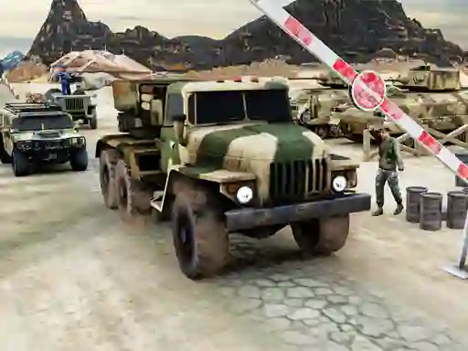 Spel Army Machine Transporter Truck aanlyn