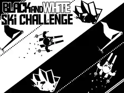 Spel Black and White Ski Challenge aanlyn