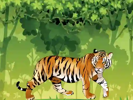 Spel Angry Tiger Coloring aanlyn
