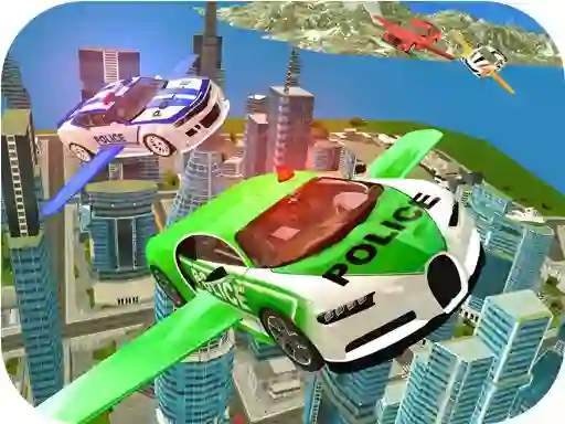 Spel Flying Police Car Simulator aanlyn