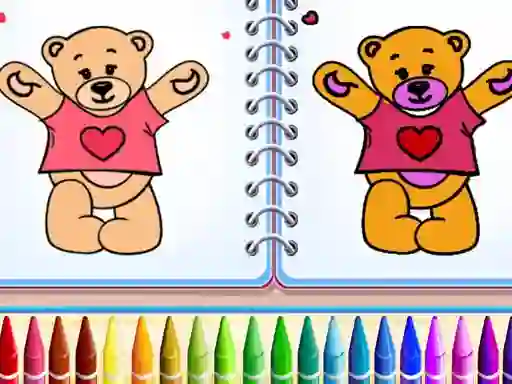Spel Cute Teddy Bear Colors aanlyn