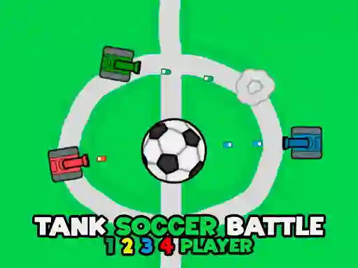 Spel Tank Soccer Battle 1 2 3 4 Player aanlyn