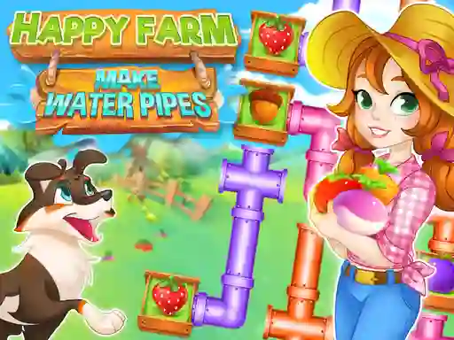 Spel Happy Farm Make Water Pipes aanlyn