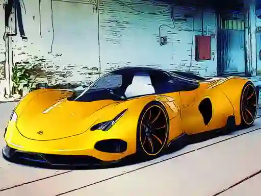 Spel Futuristic Car Models aanlyn