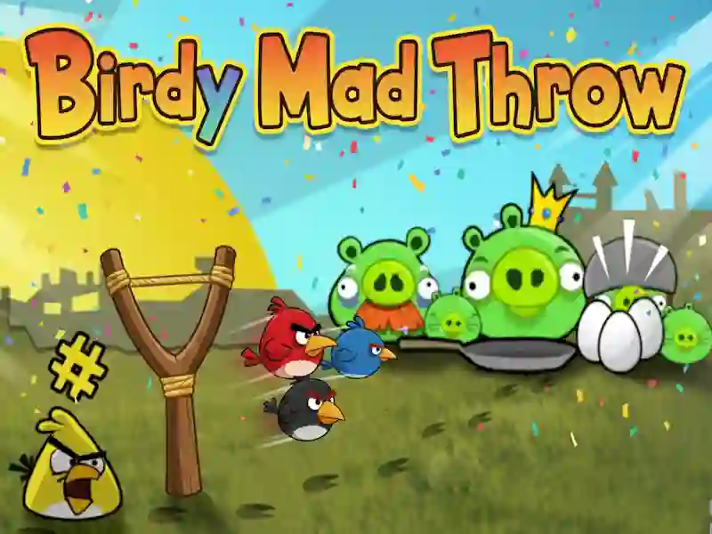 Spel Birdy Mad Throw aanlyn