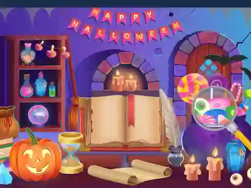 Spel Halloween Hidden Objects aanlyn