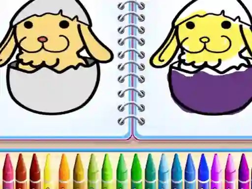 Spel Coloring Bunny Book aanlyn