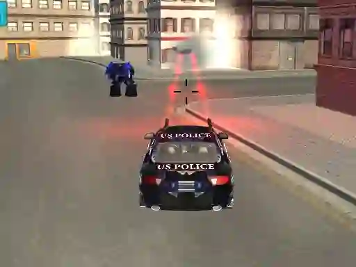 Spel US Police Robot Transform: Robot  fighting games aanlyn