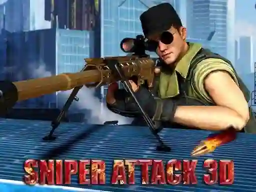 Spel Sniper Attack 3D aanlyn