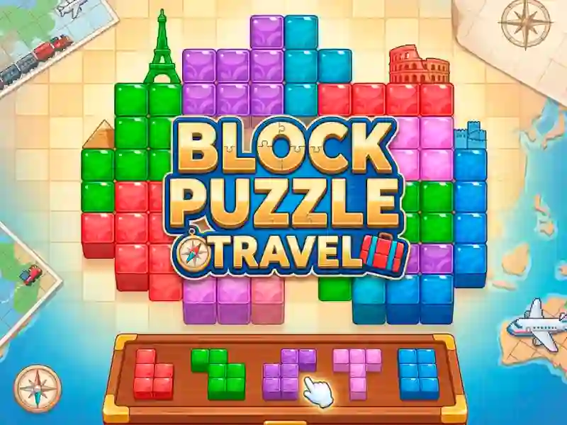 Spel Block Puzzle Travel aanlyn