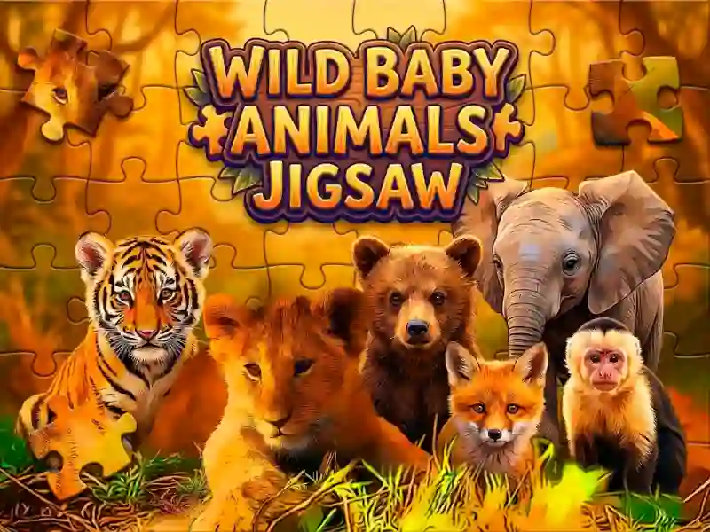 Spel Wild Baby Animals Jigsaw aanlyn