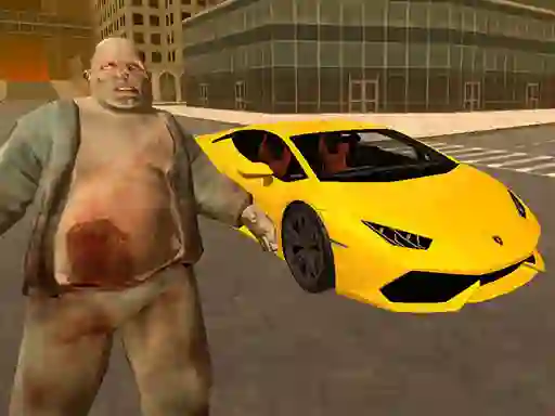 Spel Supercars Zombie Driving aanlyn