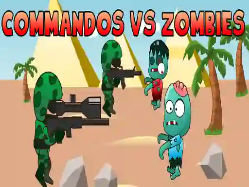 Spel Commandos vs Zombies aanlyn