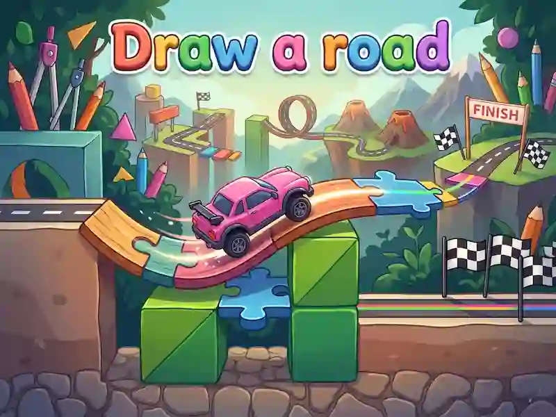 Spel Draw a road aanlyn