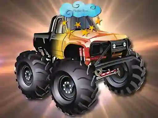 Spel Cartoon Trucks Hidden Stars aanlyn