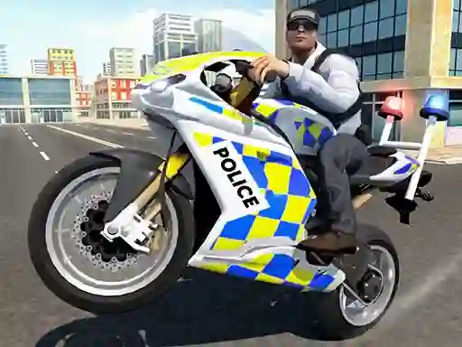 Spel Police Chase Motorbike Driver aanlyn