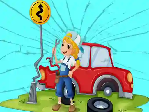 Spel Broken Cars Jigsaw aanlyn