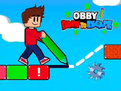 Spel Obby Draw to Escape aanlyn