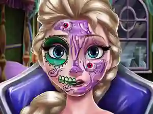 Spel Elsa Scary Halloween Makeup aanlyn