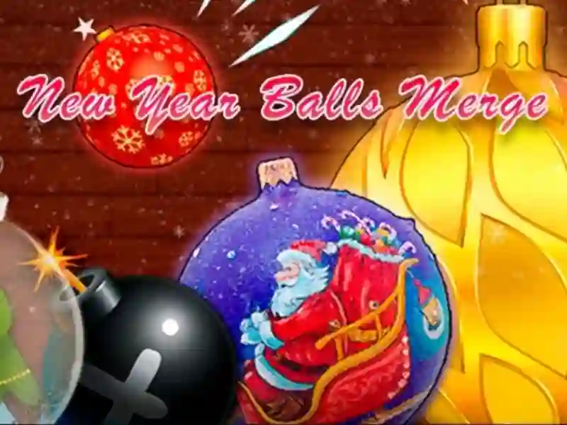Spel New Year Balls Merge aanlyn
