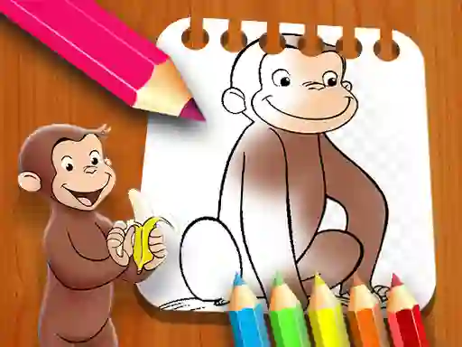 Spel Curious George Coloring Book aanlyn