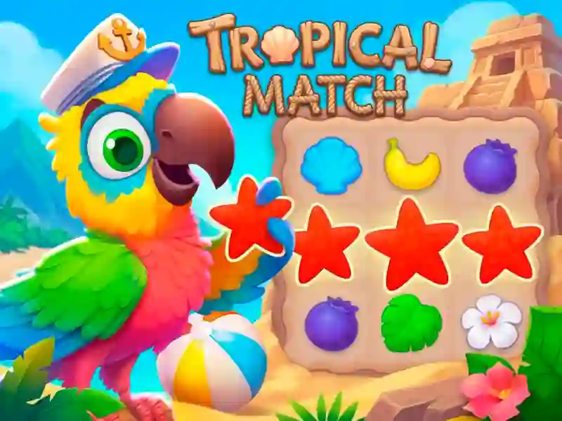 Spel Tropical Match aanlyn