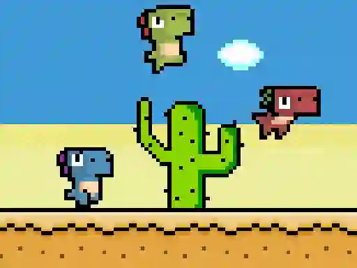 Spel Pixel Dino Run aanlyn