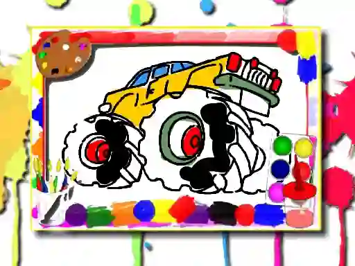 Spel Monster Truck Coloring Book aanlyn