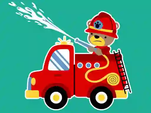 Spel Animal Firetrucks Match 3 aanlyn