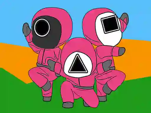 Spel Squid Coloring Book aanlyn