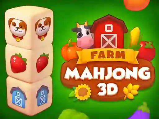 Spel Farm Mahjong 3D aanlyn