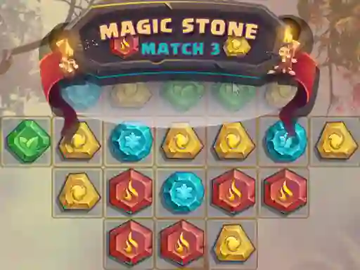 Spel Magic Stone Match 3 aanlyn