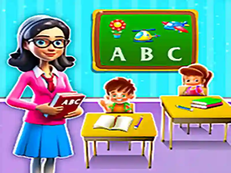 Spel Kindergarten School Teacher aanlyn