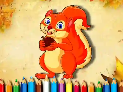 Spel Squirrel Coloring Book aanlyn
