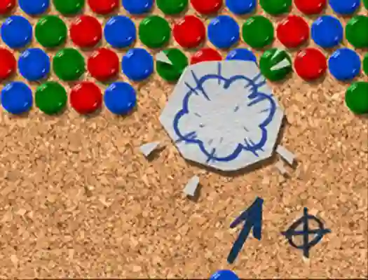 Spel Pinboard Bubble Shooter aanlyn